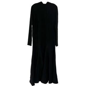 Ganni  Metallic Lurex  Print Long Sleeve High Neck Long Maxi Dress M